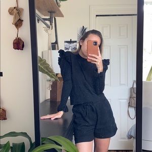 & Other Stories blouse with ruffles